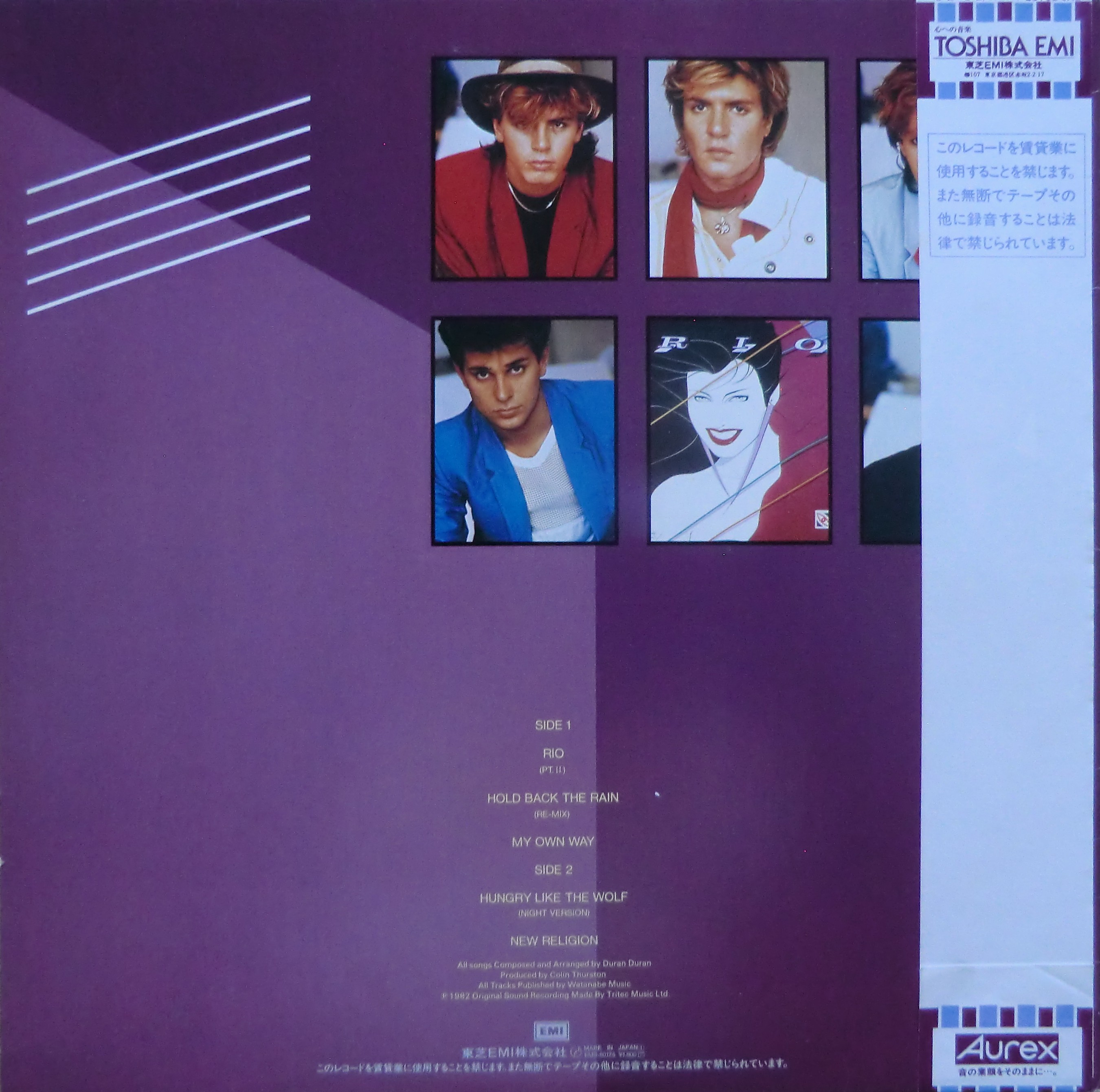 Carnival (JAPAN  EMS-50125  includes tour booklet)  1982  back